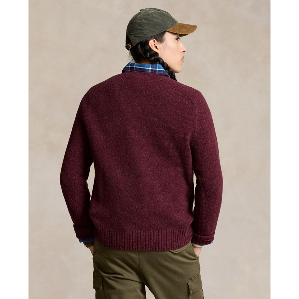 Speckled Wool Blend Crewneck Jumper