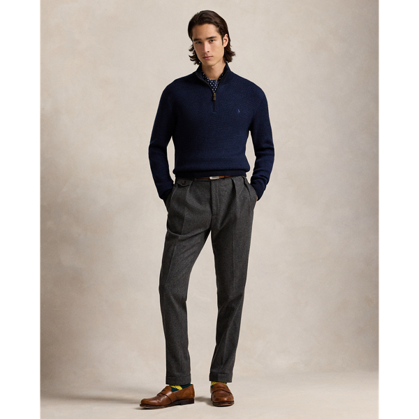 Waschbarer Wollpullover Polo Ralph Lauren in Navy kombiniert 4