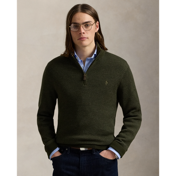 Waschbarer Wollpullover