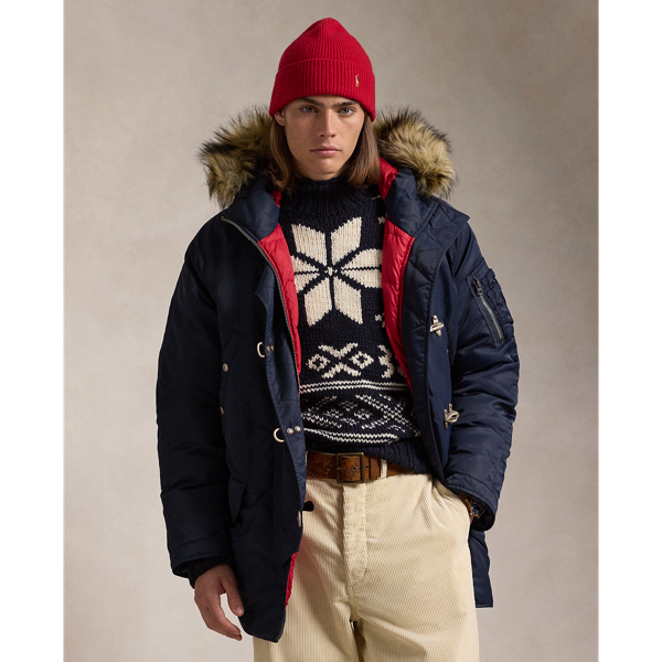 Faux Fur Trim Down Parka for Men Ralph Lauren UK