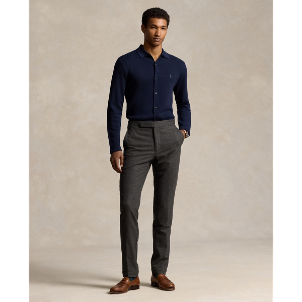 Hunter Navy Washable Wool Shirt Jumper Polo Ralph Lauren 4