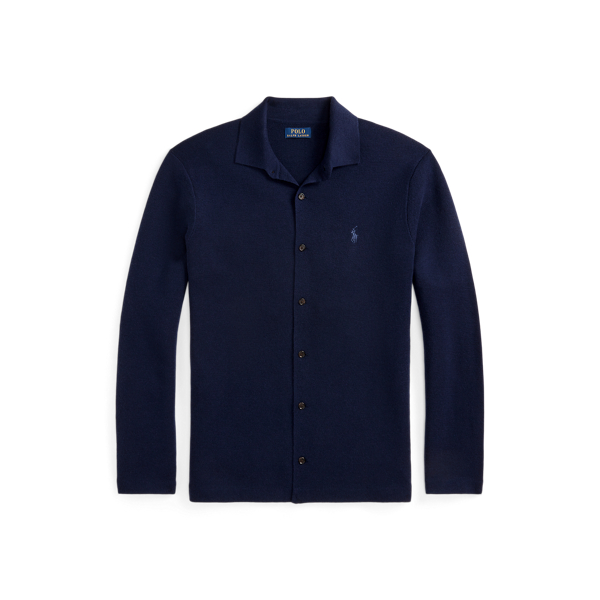 Hunter Navy Washable Wool Shirt Jumper Polo Ralph Lauren 2
