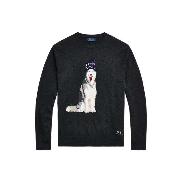 Dog Intarsia Cashmere Jumper