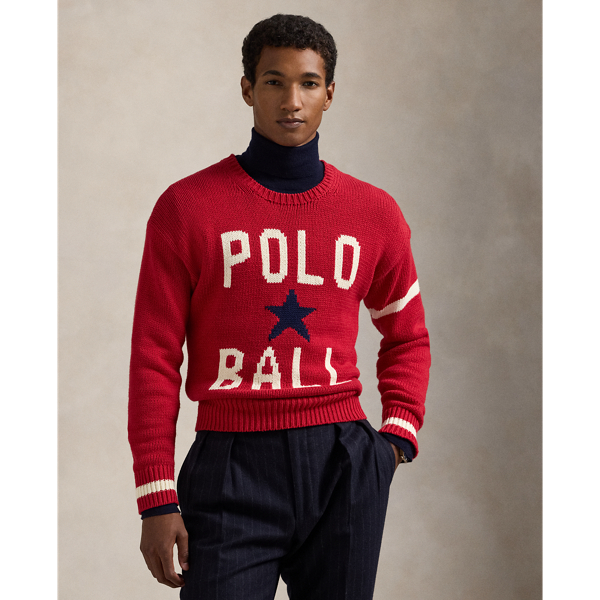 Red polo pullover clearance