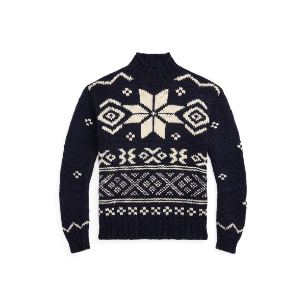 Snowflake Wool Rollneck Sweater