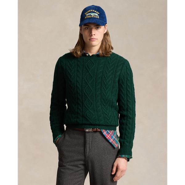 Wool-Alpaca Fisherman’s Sweater