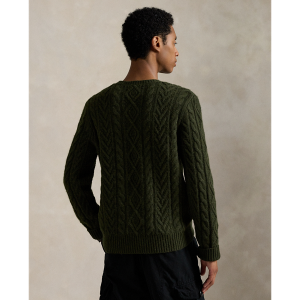 Wool-Alpaca Fisherman's Sweater