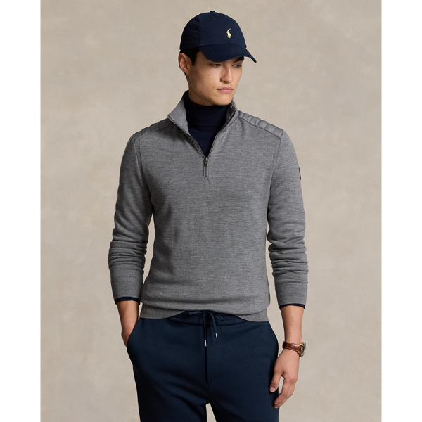 Hybrid Quarter-Zip Mockneck Sweater