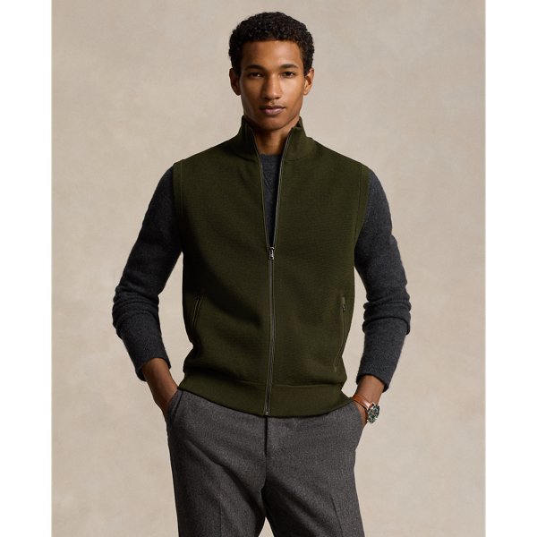 Hybrid Full Zip Sweater Vest