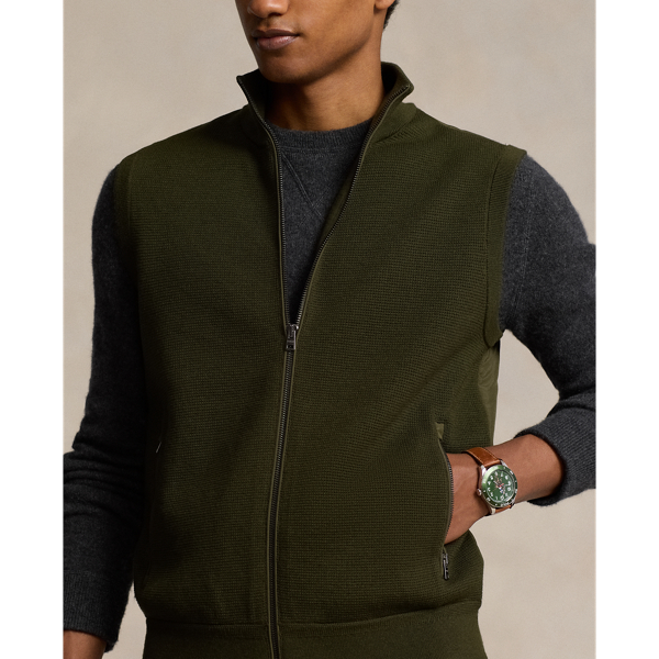 Hybrid Full-Zip Sweater Vest