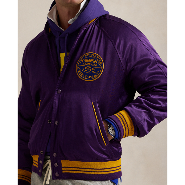 Satin Varsity Inspired Jacket