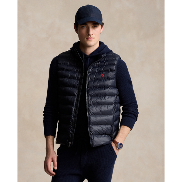 Ralph lauren hooded gilet mens best sale