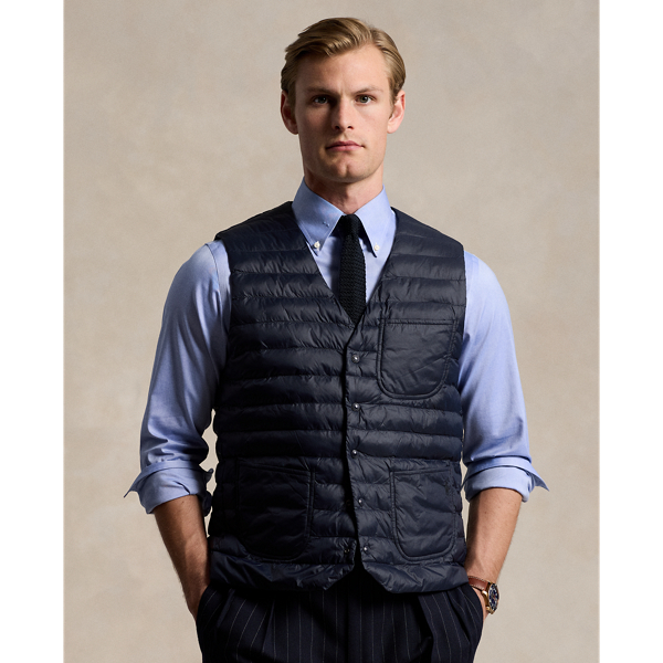 Collection Navy The Colden V-Neck Vest Polo Ralph Lauren 1