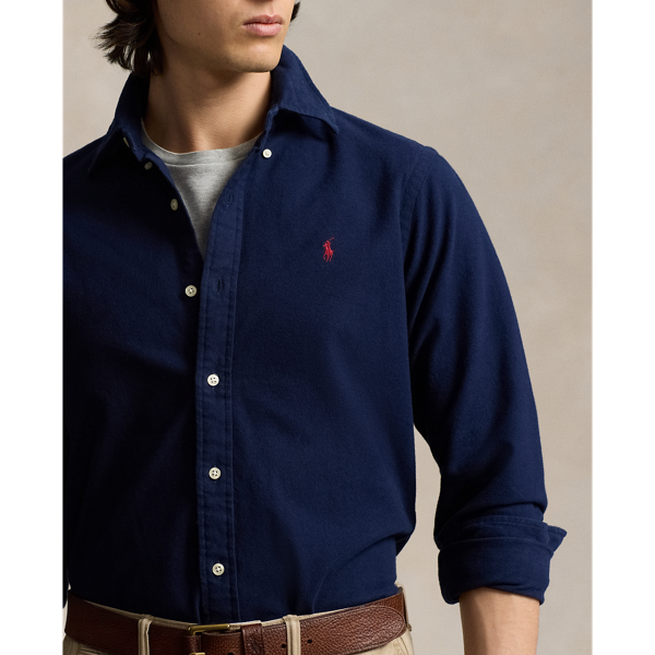 Classic Fit Brushed Flannel Shirt
