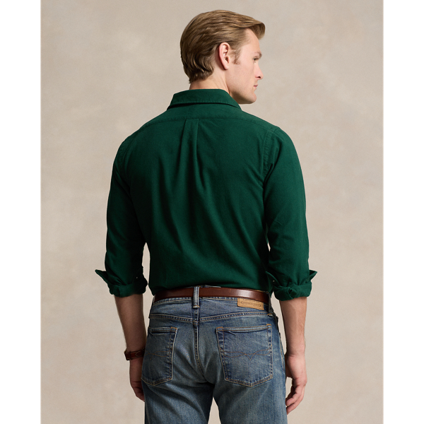 Chemise en flanelle gratt&eacute;e Classic Fit Polo Ralph Lauren en Pin vintage 5