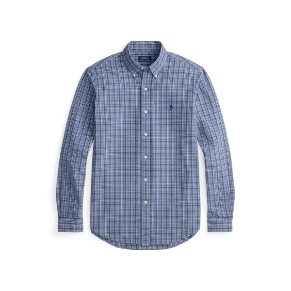 Classic Fit Plaid Brushed Oxford Shirt
