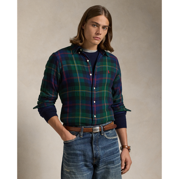 Classic Fit Plaid Double-Faced Shirt