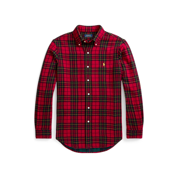 Ralph lauren plaid blouse best sale