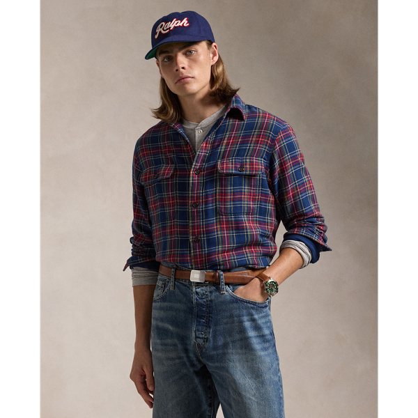 Classic Fit Plaid Double-Faced Workshirt