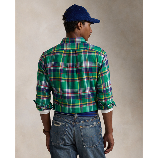 Polo Ralph Lauren Green Vintage Small fashion Pony Plaid Casual Mens Outfit Brand Oversized Embroidered Double RL Shirt Button Up Oxford Xlarge