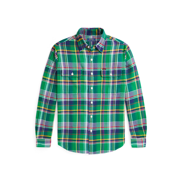 Classic Fit Plaid Flannel Workshirt