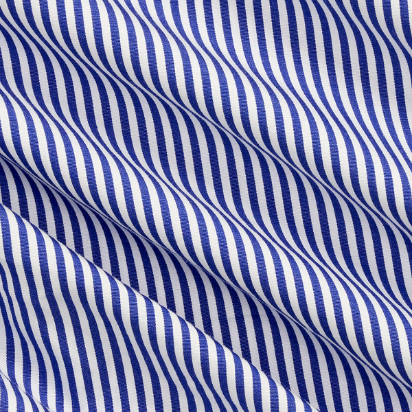 Blue/White Classic Fit Striped Poplin Shirt Polo Ralph Lauren 10