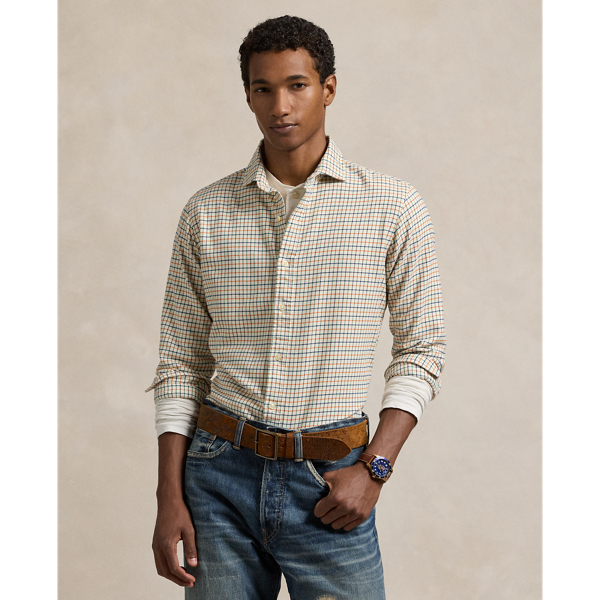 Classic Fit Plaid Twill Shirt