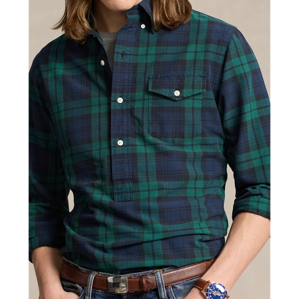 Polo ralph lauren classic fit plaid oxford shirt on sale