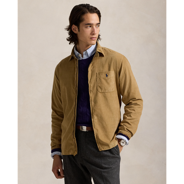 Corduroy Zip Through Overshirt