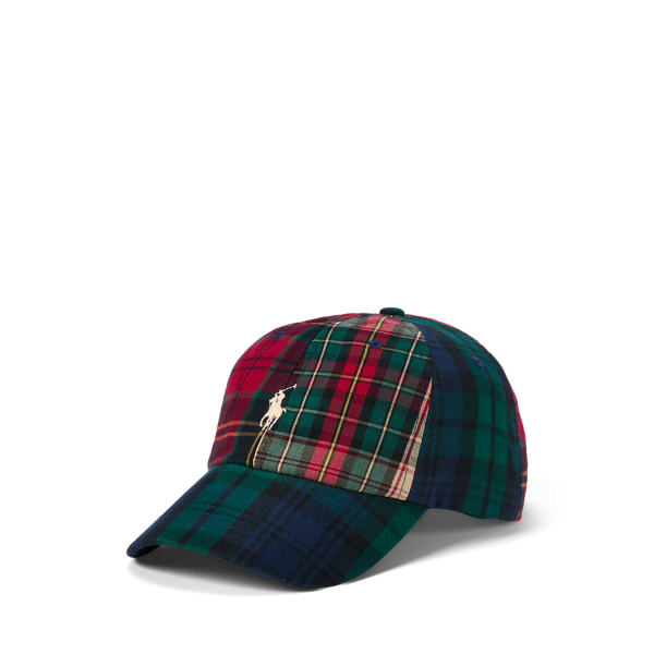 Polo Ralph Lauren Mens Wool Buffalo Plaid Baseball Cap 5 Panel Blue hotsell Hat Flannel