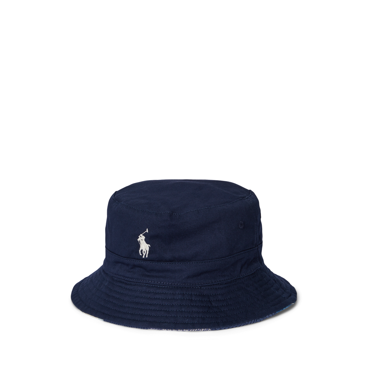 ☆POLO RALPH LAUREN☆ Reversible Fleece Twill Bucket Hat Mul Reversible Fleece & Twill Bucket Hat