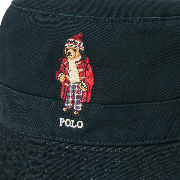 Polo Black Polo Bear Twill Bucket Hat Polo Ralph Lauren 3