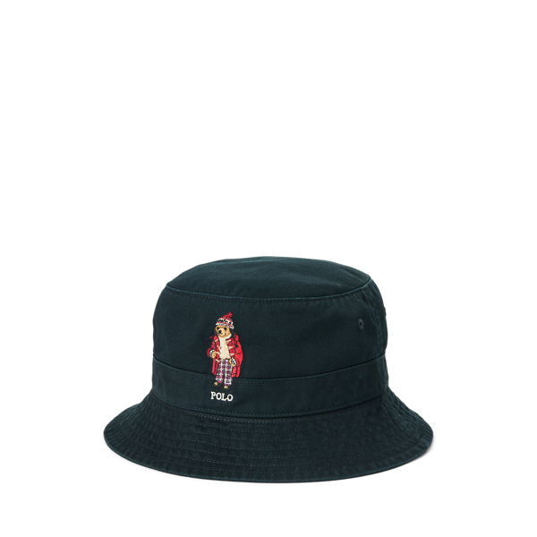 Polo Black Polo Bear Twill Bucket Hat Polo Ralph Lauren 1