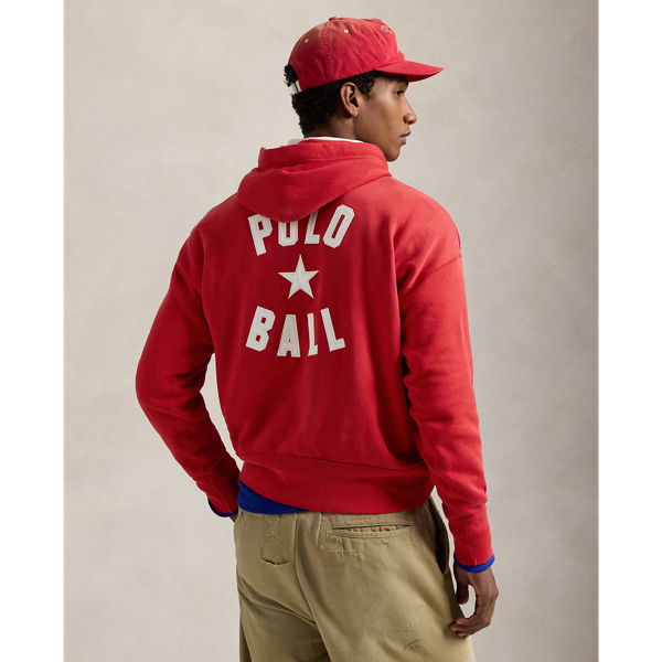 Vintage Fit Polo Ball Fleece Hoodie