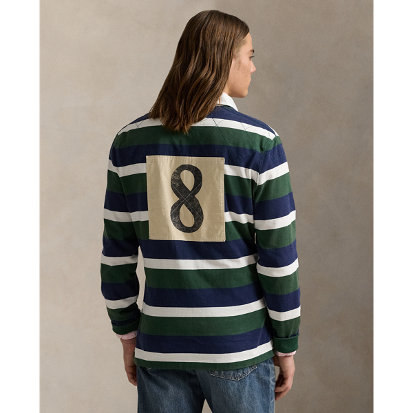 Men's Vintage store Polo Ralph Lauren Rugby Striped Sweater 25 M