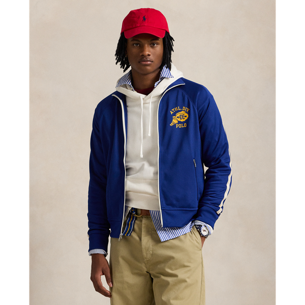 Blue and white polo hoodie best sale