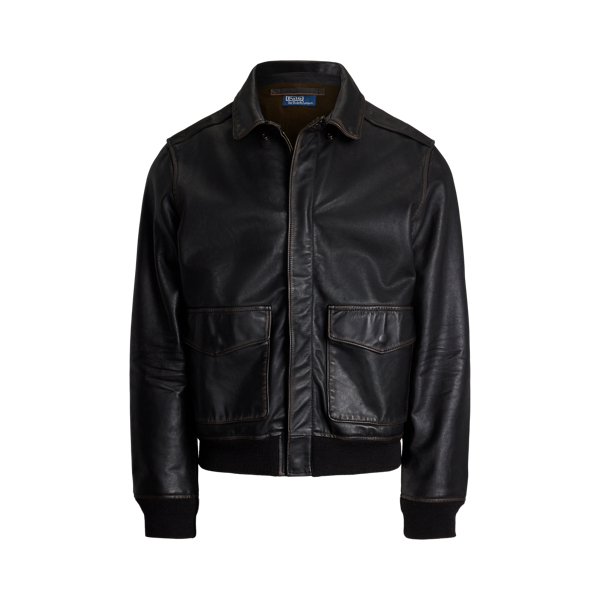 Polo ralph lauren black bomber jacket on sale