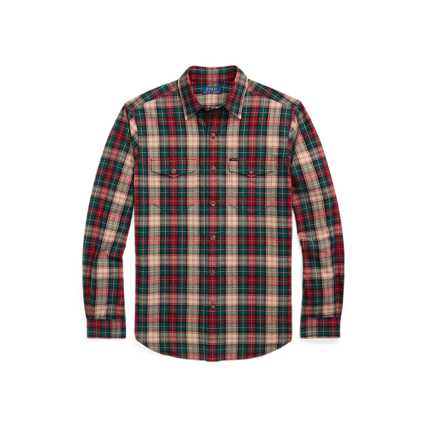 Ralph lauren men's plaid shirt hotsell