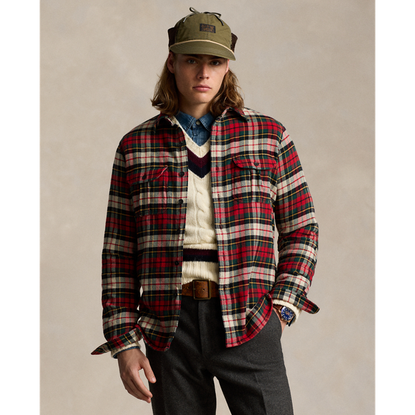 Polo flannel shirt best sale