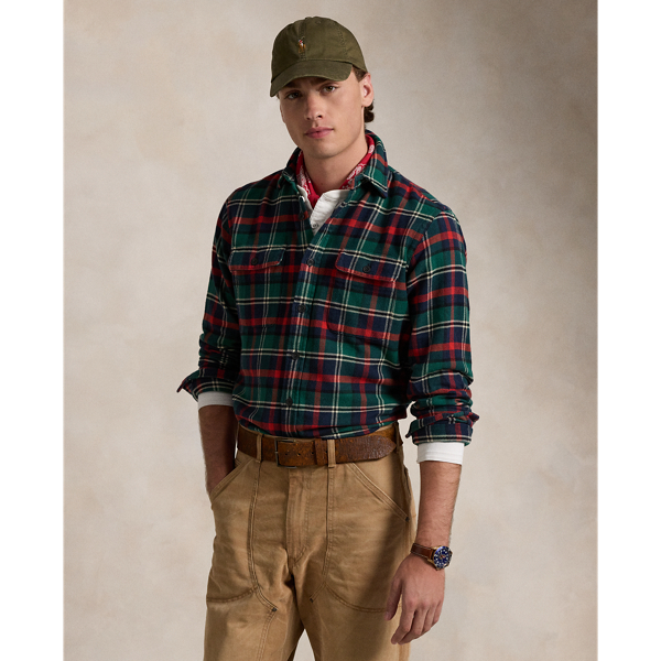 Classic Fit Plaid Flannel Workshirt