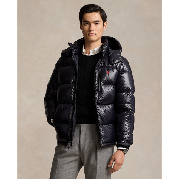 Ralph lauren black puffer jacket mens on sale