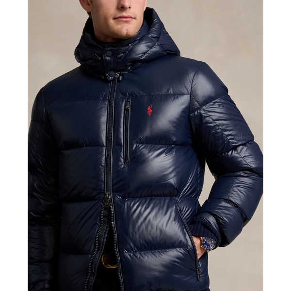 Ralph lauren shiny puffer jacket best sale