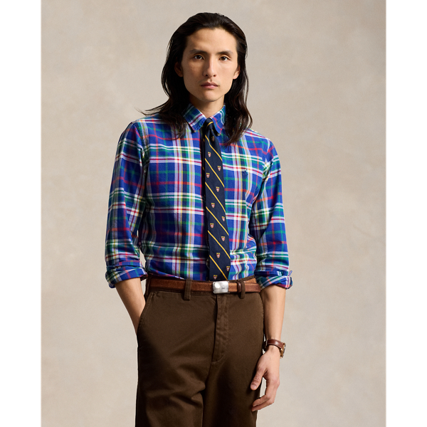 Ralph lauren plaid oxford shirt hotsell