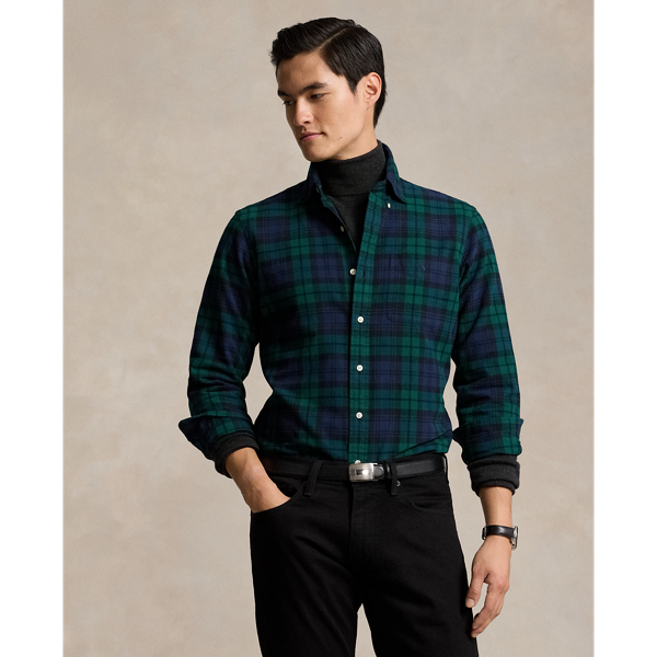 Ralph lauren green gingham shirt online