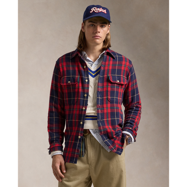 Ralph lauren men's flannel on sale