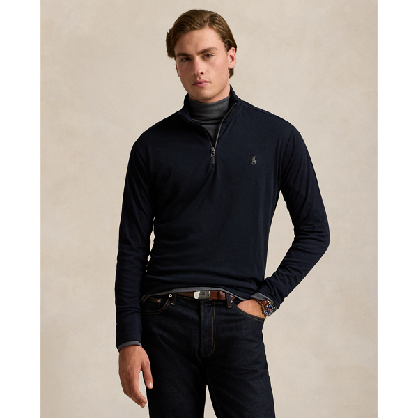 Collection Navy Performance Interlock Pullover Polo Ralph Lauren 1