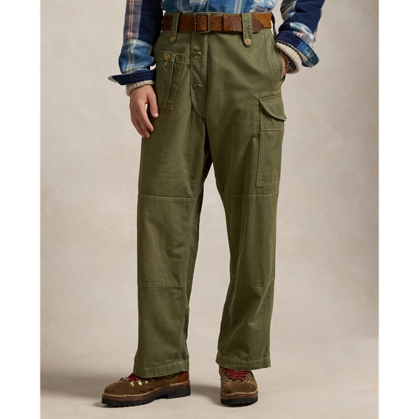 Relaxed Fit Sateen Cargo Pant