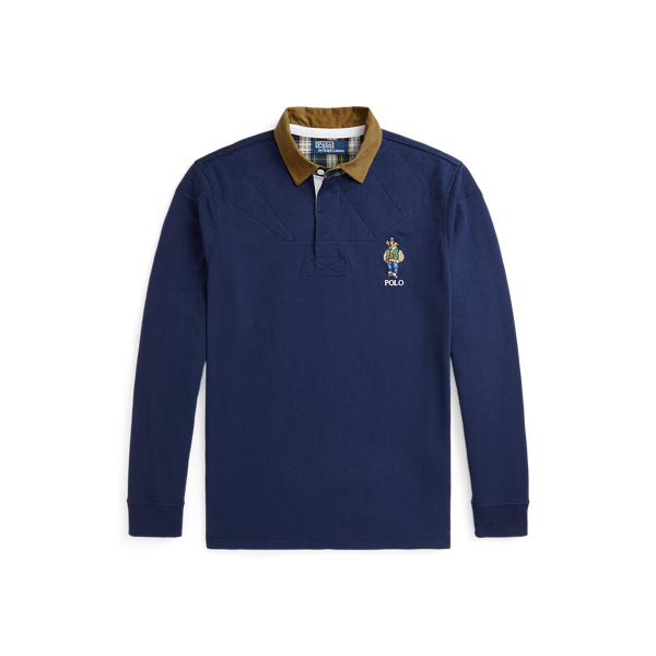 Ralph lauren blue rugby shirt hotsell