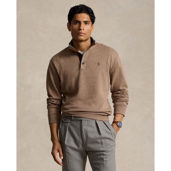 Luxury Jersey Mockneck Pullover