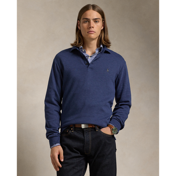 Navy long sleeve ralph lauren polo online